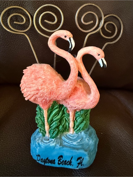 Other - Pink Flamingo Figurine Photo/Note Holder - Daytona Beach NWT